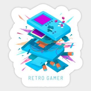Retro Gamer 🕹 Sticker